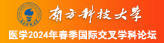 岛内操逼视频南方科技大学医学2024年春季国际交叉学科论坛